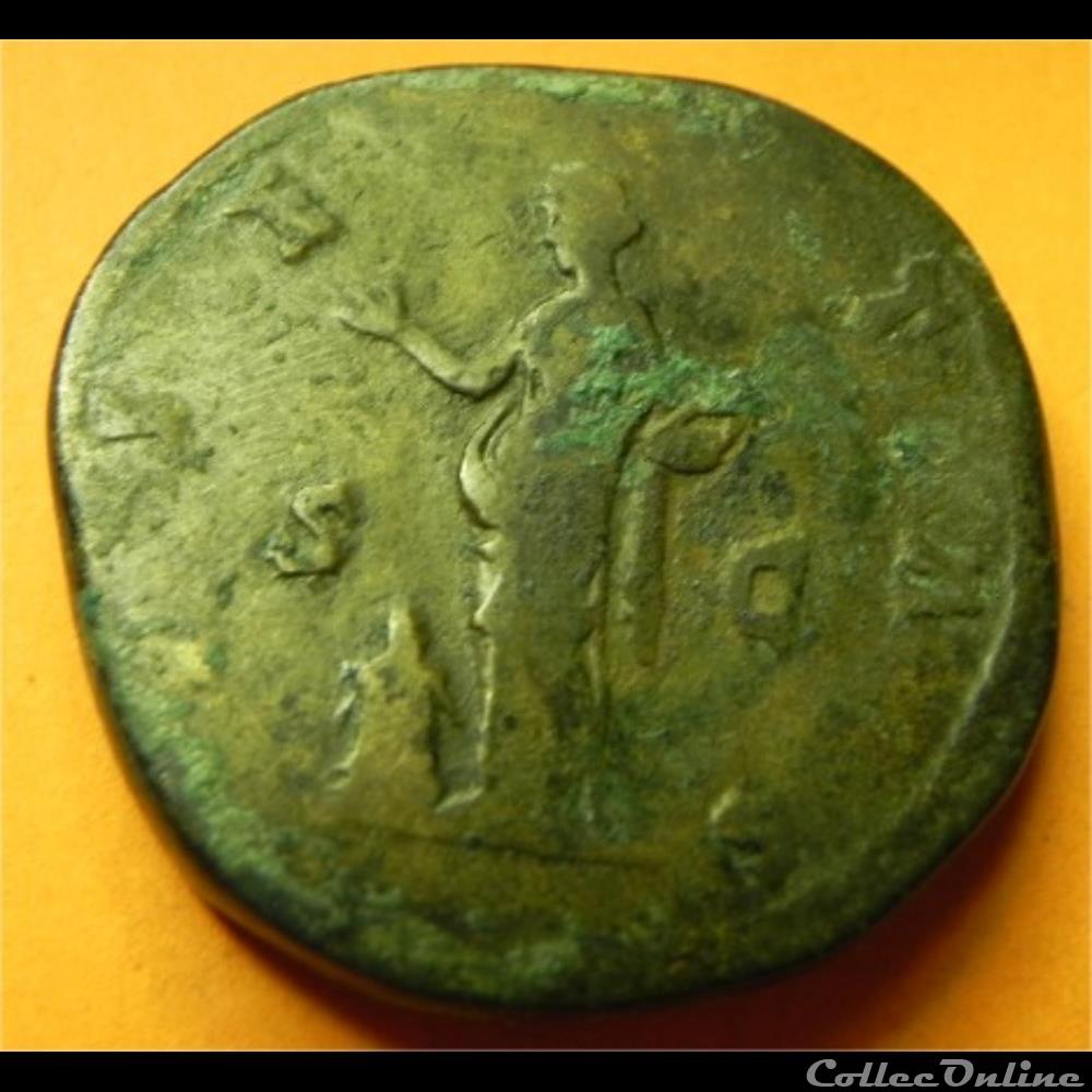 LUCILLA sesterce Hilaritas 5 monnaie antique romaine lucilla sesterce hilaritas