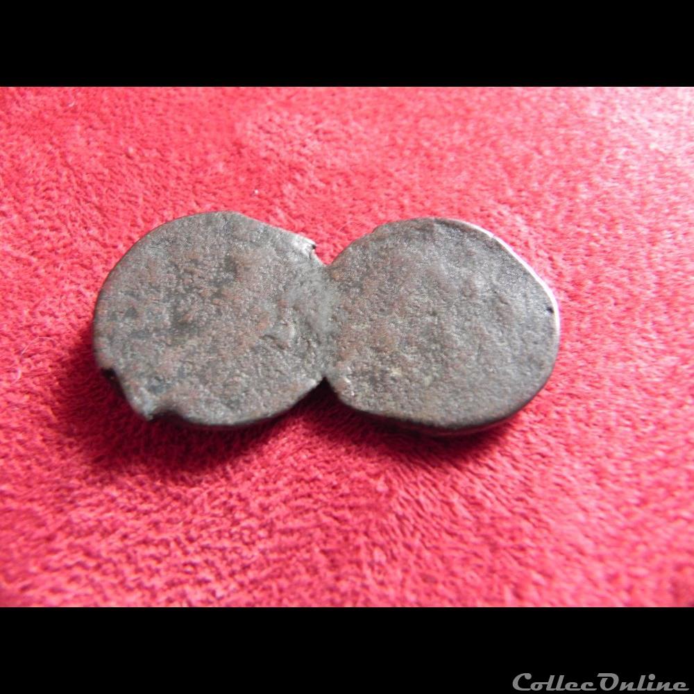 uniface et siamoise 2 falus ??? monnaie monde maroc uniface et siamoise 2 falus