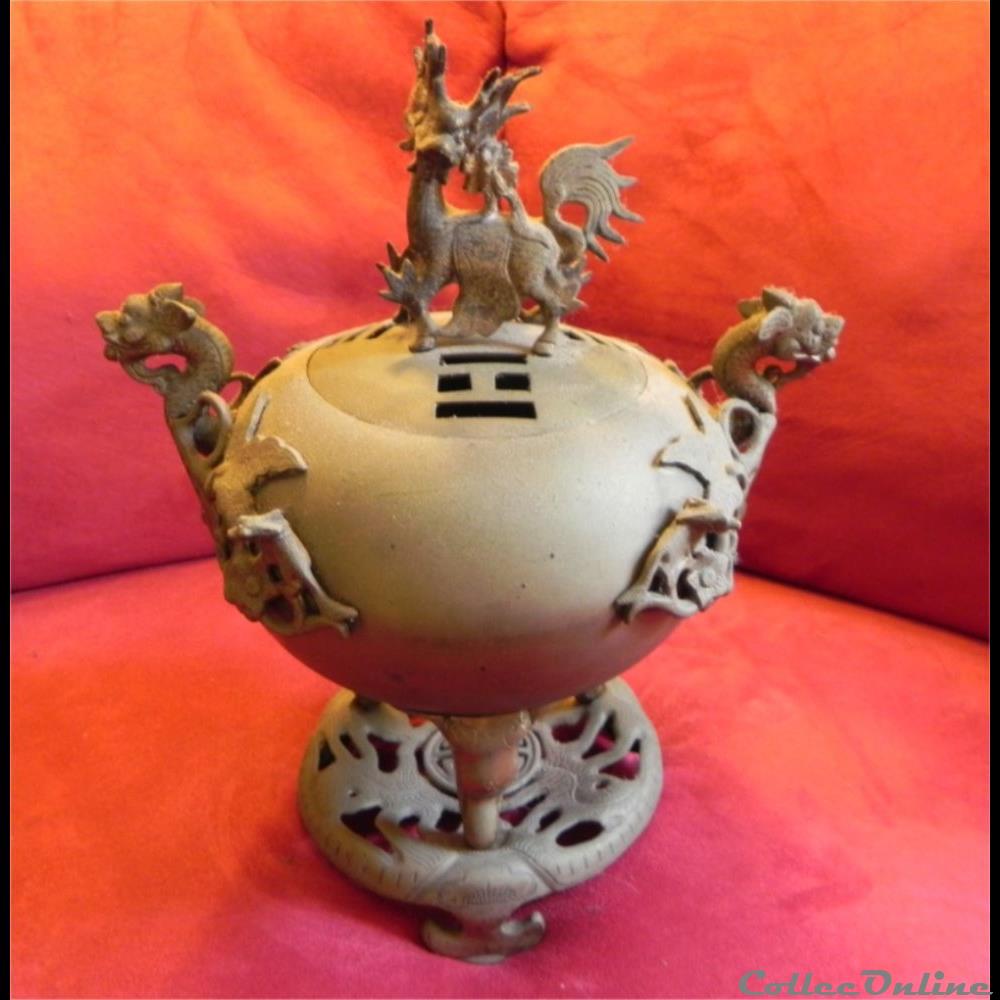 brule parfums tripode art antiquite asiatique europe brule parfums tripode