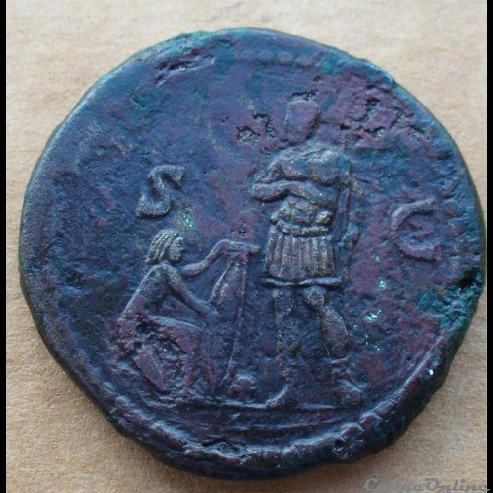 Domitien sesterce SC 5 monnaie antique romaine domitien sesterce sc