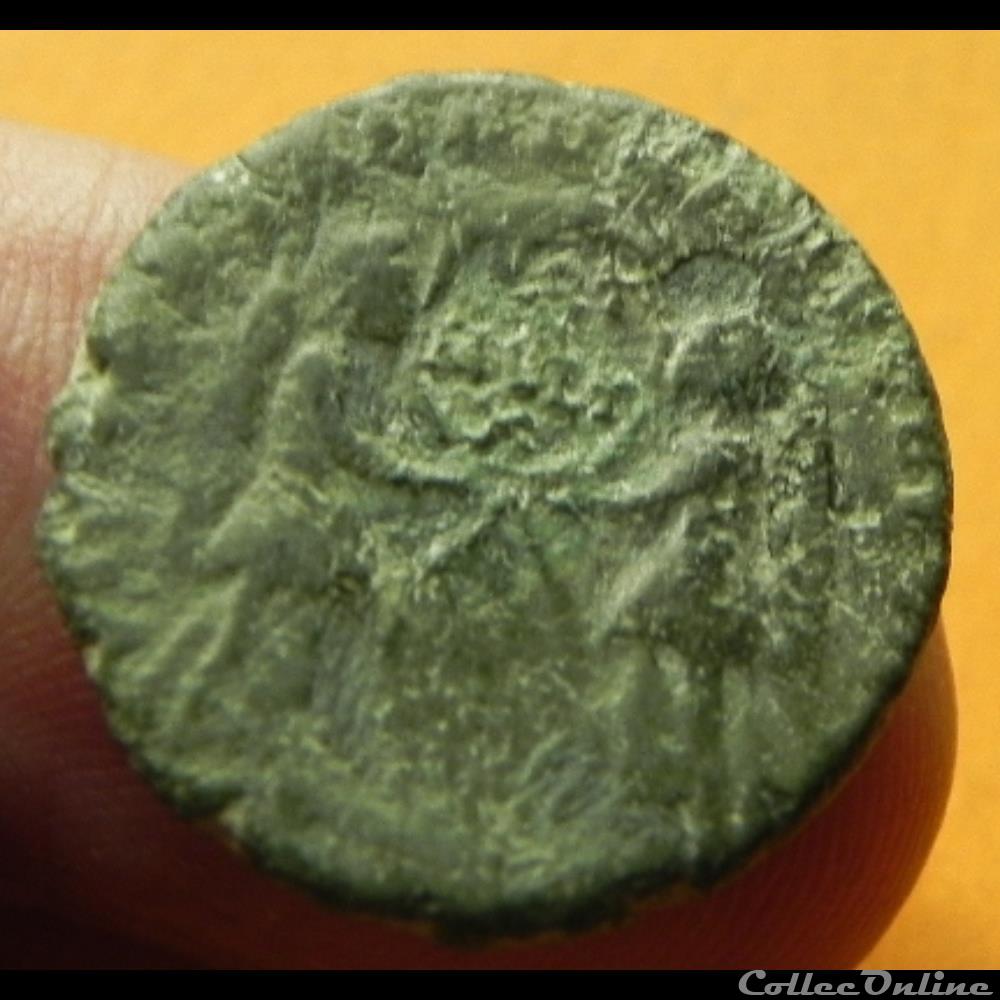 monnaie antique romaine magnence victoriae dd nn avg caes