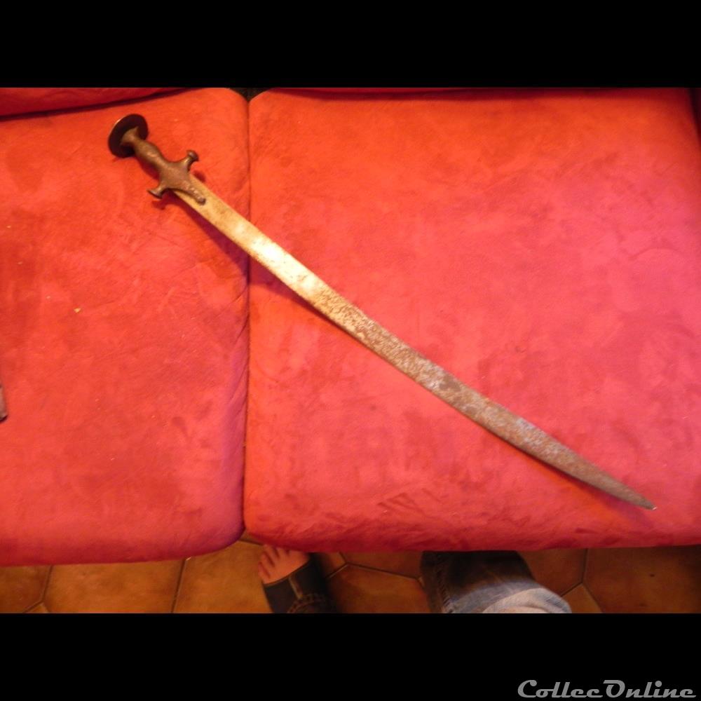 militarium arme blanch mandat territoriaux sabre indo persan talwar indien epoque xixeme siecle