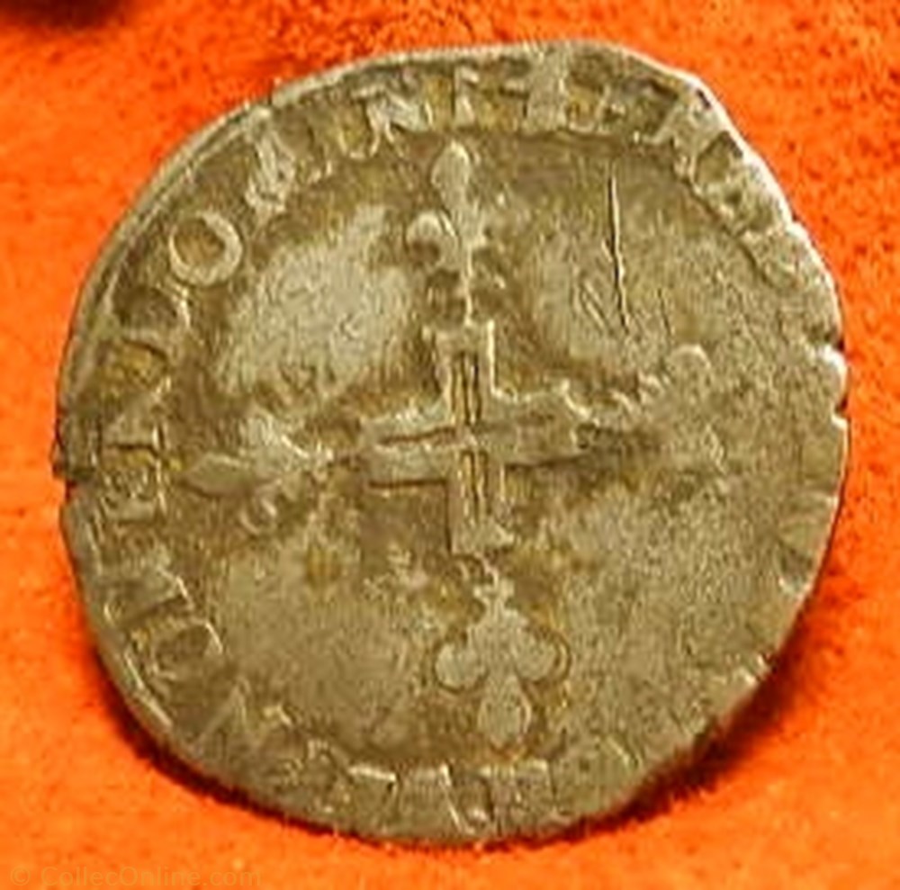 HENRI III Double sol parisis, 2e type 1578 monnaie france royale henri iii double sol parisis 2e type 1578