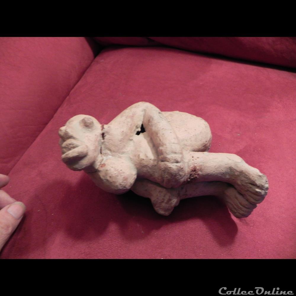 art antiquite africain sierra leone ancetre deforme par la maladie et la douleur