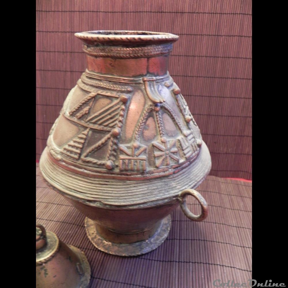 art antiquite africain tres grand pot a or akan
