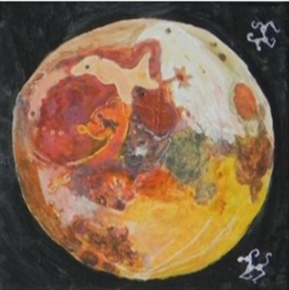 art antiquites peintures dessins lion lunaire animaux lions ours dauphin poisson