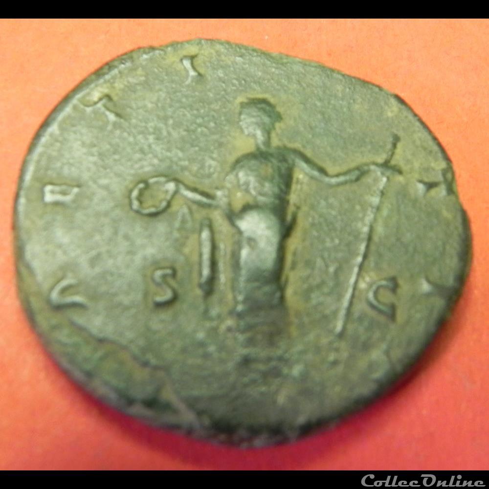 FAUSTINE MINOR sesterce AETITIA 4 monnaie antique romaine faustine minor sesterce aetitia