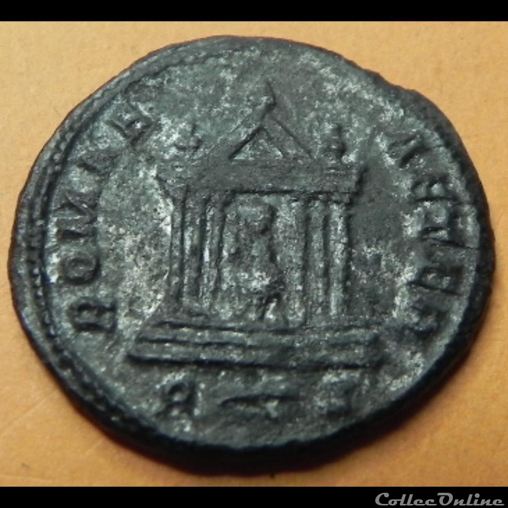 PROBUS ROMAE - AETER // R (FOUDRE) Z. monnaie antique romaine probus romae aeter r foudre z