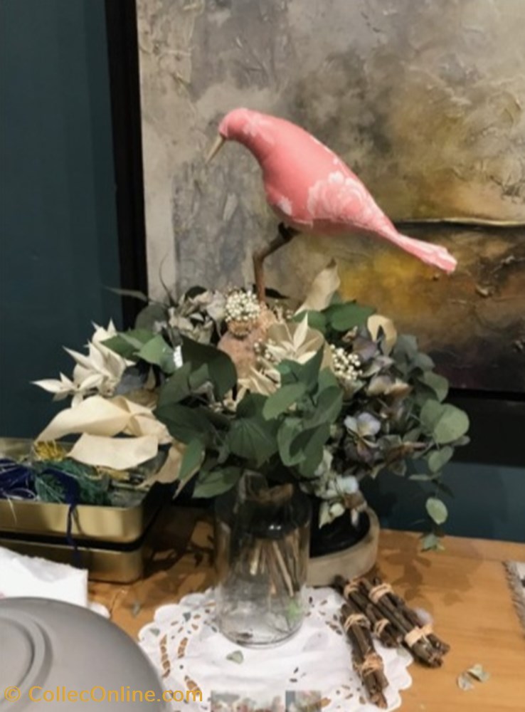 créatrice : BRIJ Villa Marla Besançon Sculpture zoomorphe d'oiseau en tissu art antiquites sculptures autres creatrice brij villa marla besancon sculpture zoomorphe oiseau en tissu