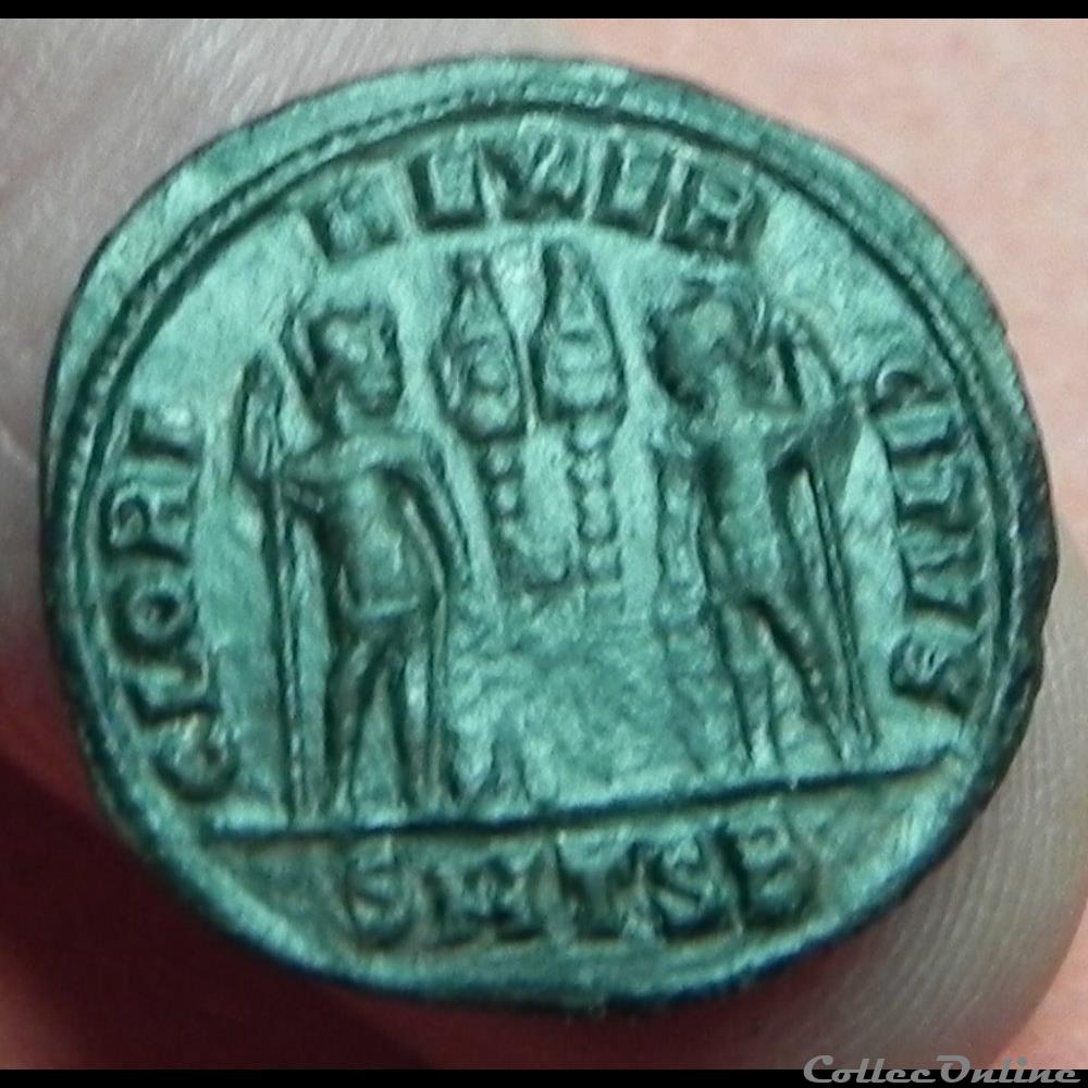 Constantin II Gloria Exercitus 3 monnaie antique romaine constantin ii gloria exercitus