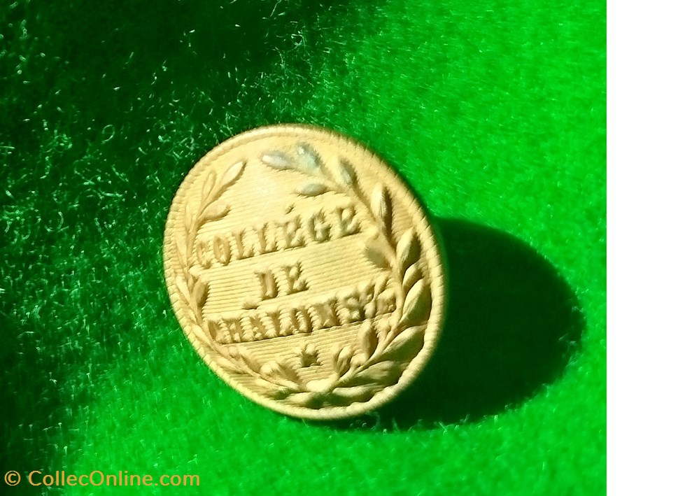 Bouton collège de Châlons vetements et accessoires boutons militaires bouton college de chalons