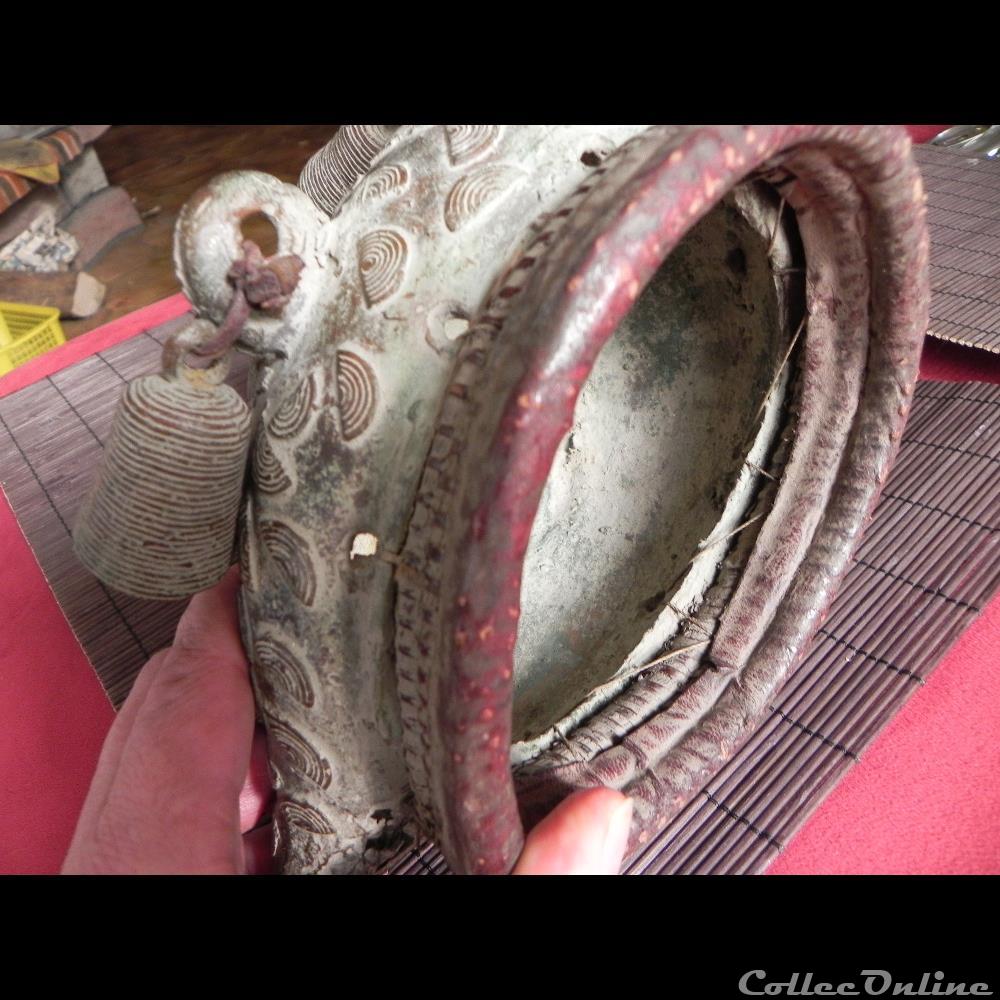 masque de bronze Akan 5 art antiquite africain masque de bronze akan