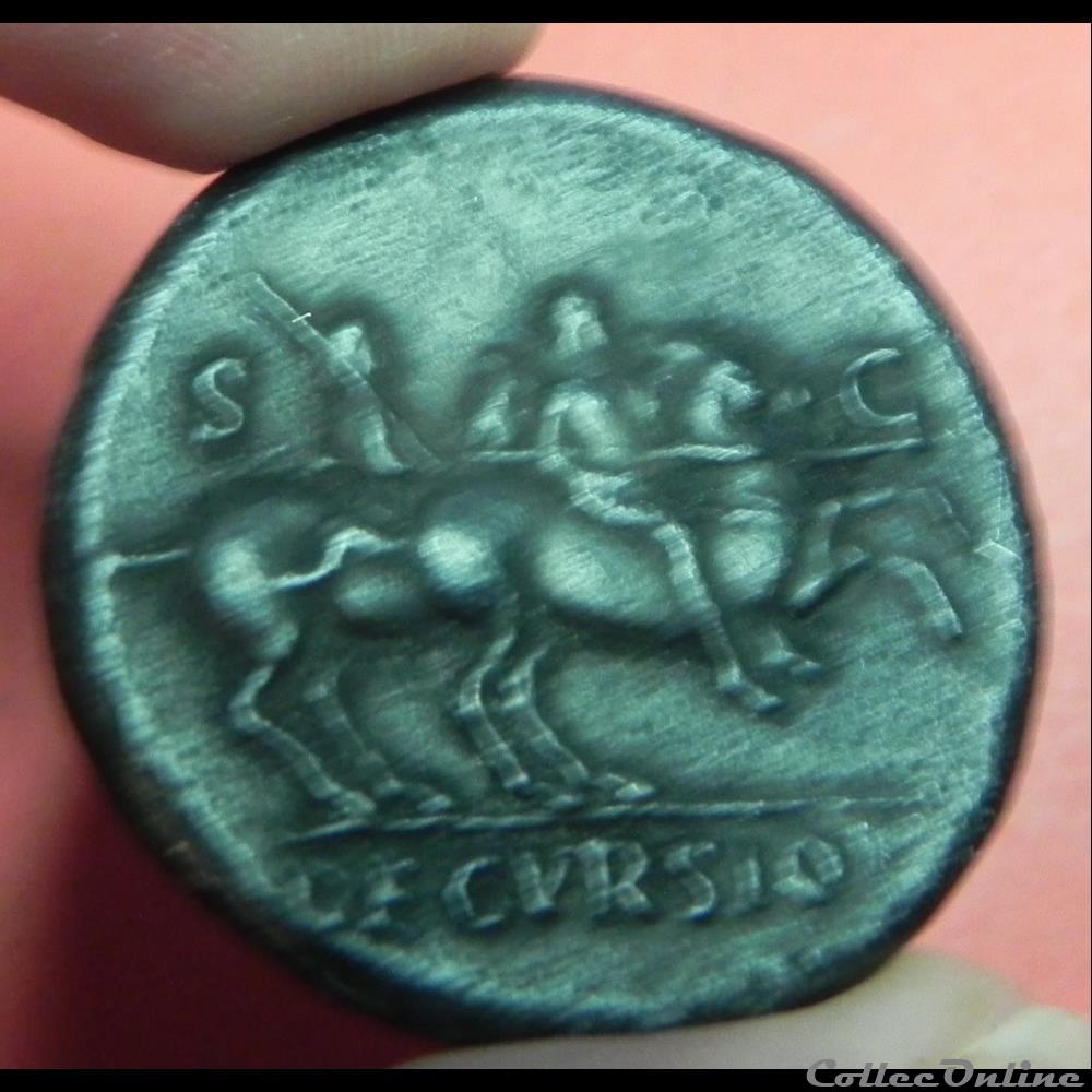 NERON faux double sesterce 2 monnaie antique romaine neron faux double sesterce