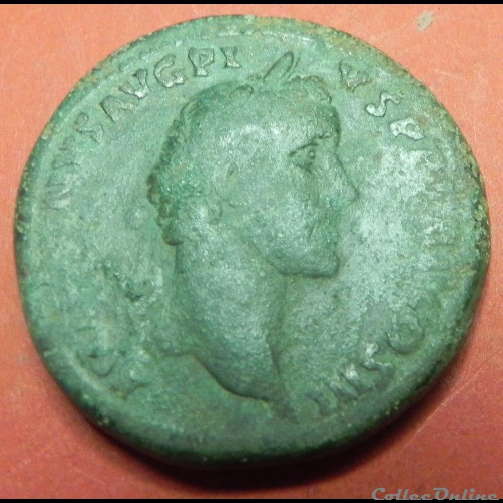Antonin le Pieux COS III monnaie antique romaine antonin le pieux cos iii