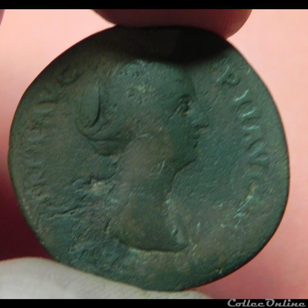 FAUSTINE MINOR sesterce monnaie antique romaine faustine minor sesterce