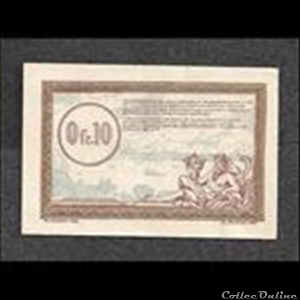 0.10 franc régie des chemins de fer billet france necessite 0 10 franc regie des chemins de fer