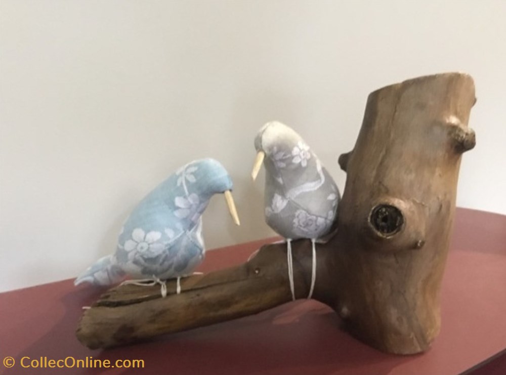 art antiquites sculptures autres creatrice brij villa marla besancon sculpture zoomorphe oiseaux en tissu