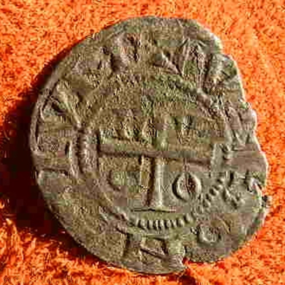 Besançon denier à la main bénissante HUGO monnaie france feodale besancon denier a la main benissante hugo