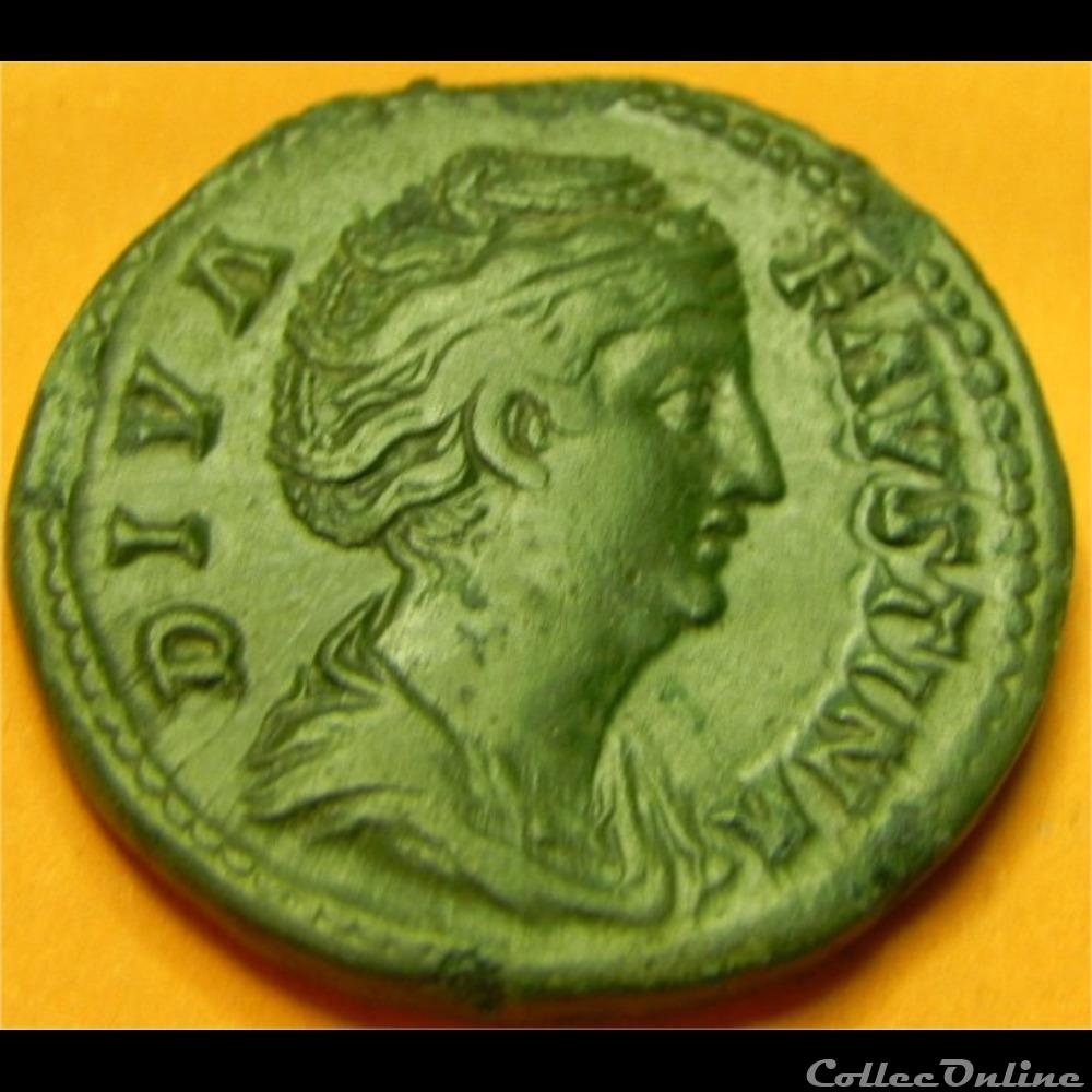 DIVA FAUSTINE AETERNITAS monnaie antique romaine diva faustine aeternitas