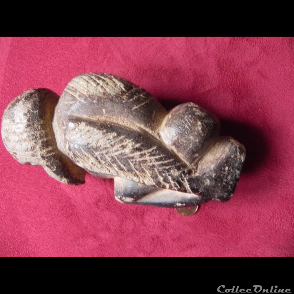 art antiquite africain statuette kissi pierre de lard steatite sierra leone