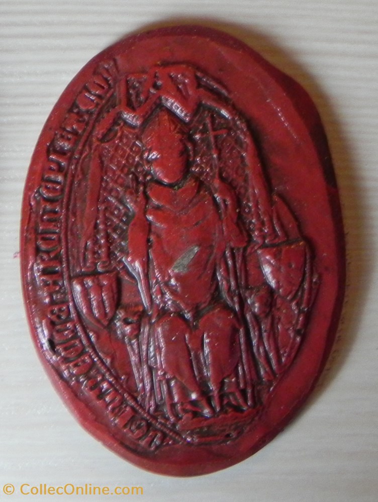 art antiquite sceaux archeveque guy de bourgogne 1342 copie sceau