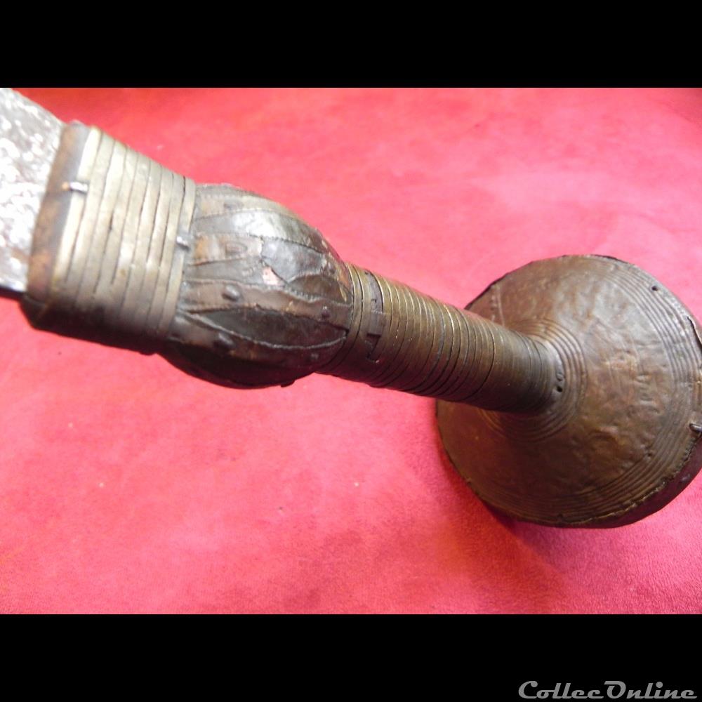 pré-monnaies :Zaïre Oubangui éoée courte "machette " 2 primitive afrique pre monnaies zaire oubangui eoee courte machette