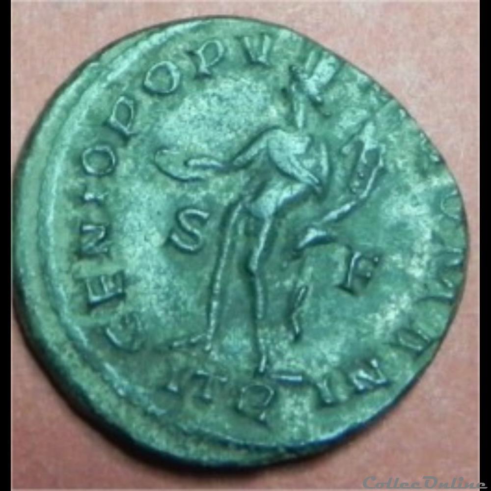 monnaie antique romaine dioclecien genio popv li romani follis treves ric 582a