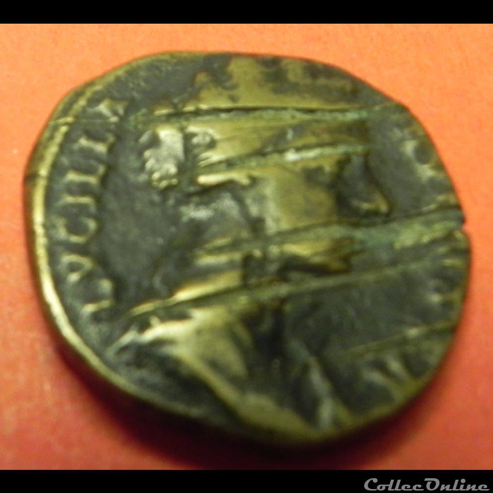LUCILLA dupondius Lucille monnaie antique romaine lucilla dupondius lucille