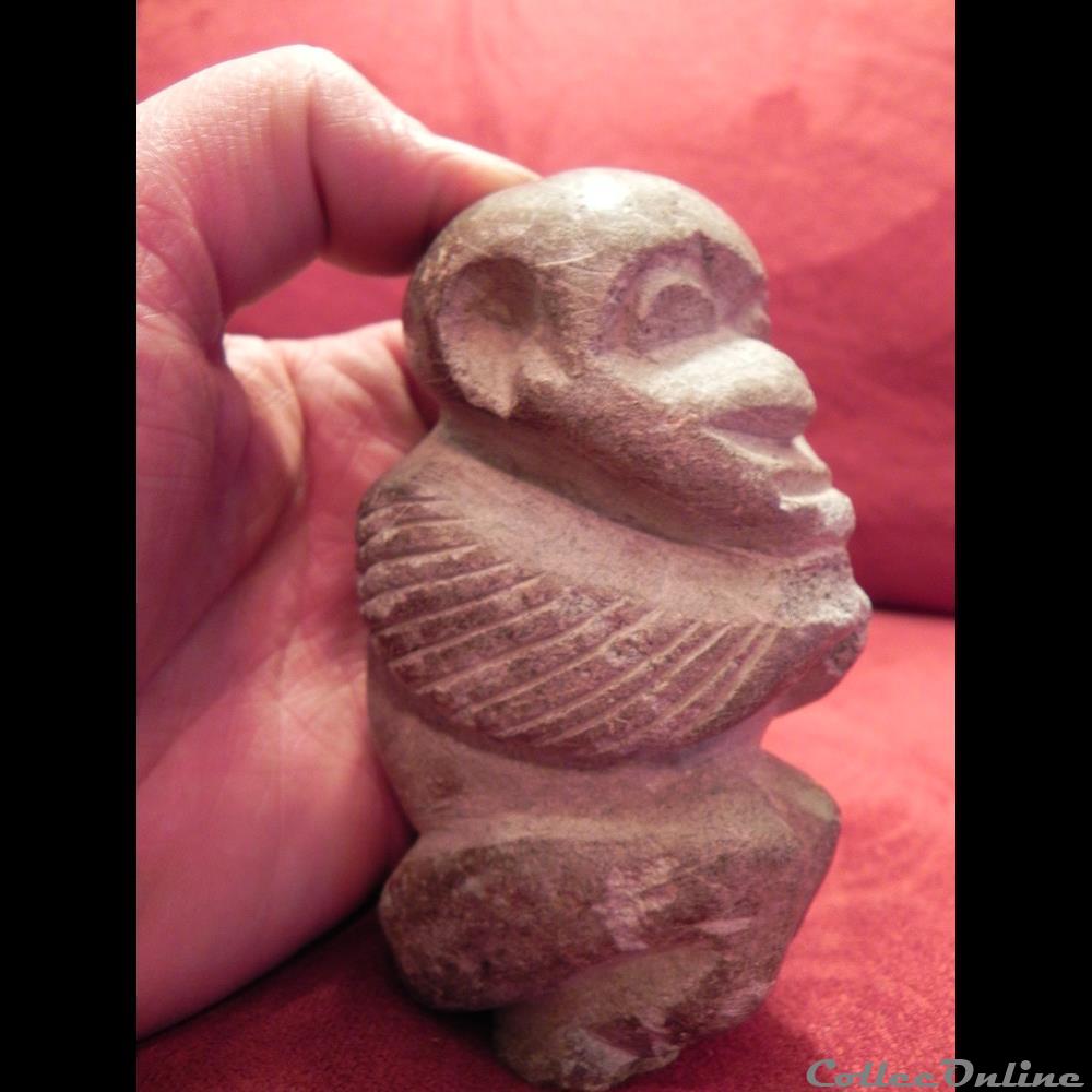 art antiquite africain statuette kissi pierre de lard steatite sierra leone