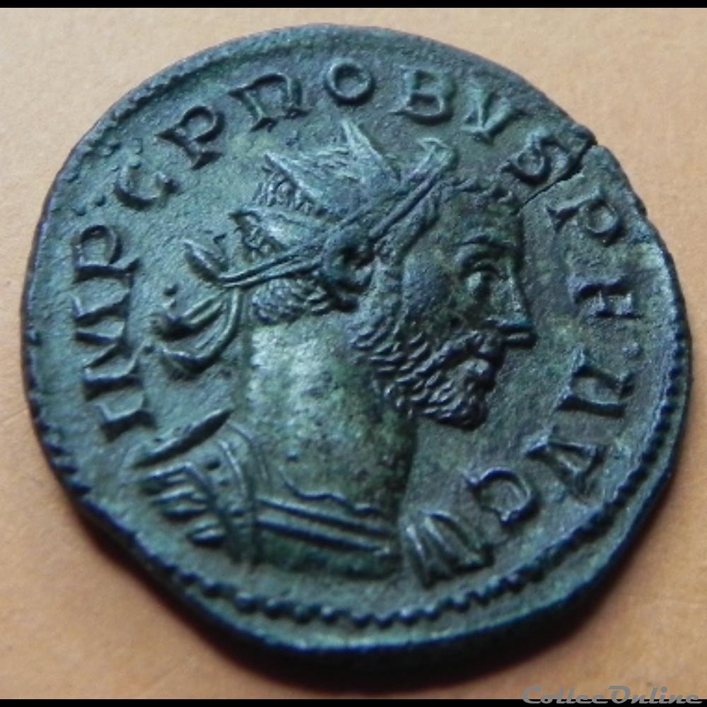 PROBVS MARS VI-CTOR// III LYON monnaie antique romaine probvs mars vi ctor iii lyon