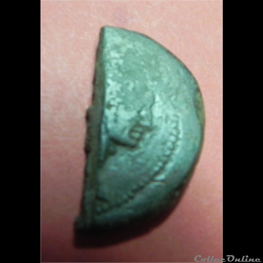 demi dupondius de Nîmes 2 monnaie antique romaine demi dupondius de nimes
