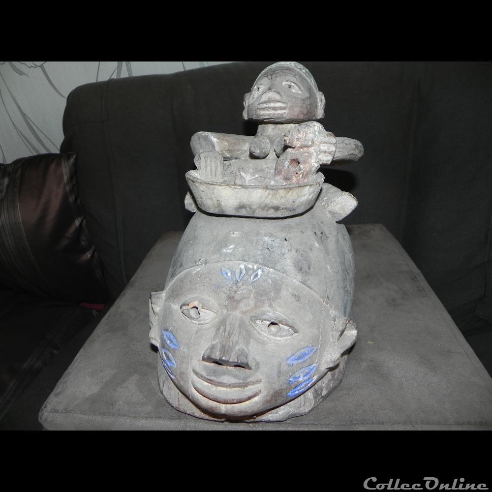 masque gelede maternité art antiquite africain masque gelede maternite