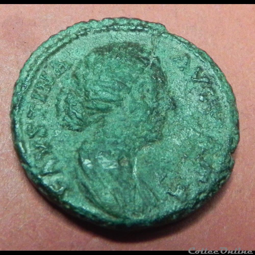 Faustine Dupondius titulature revers VENVS monnaies antiques romaines republicaines imperiales faustine dupondius titulature revers venvs