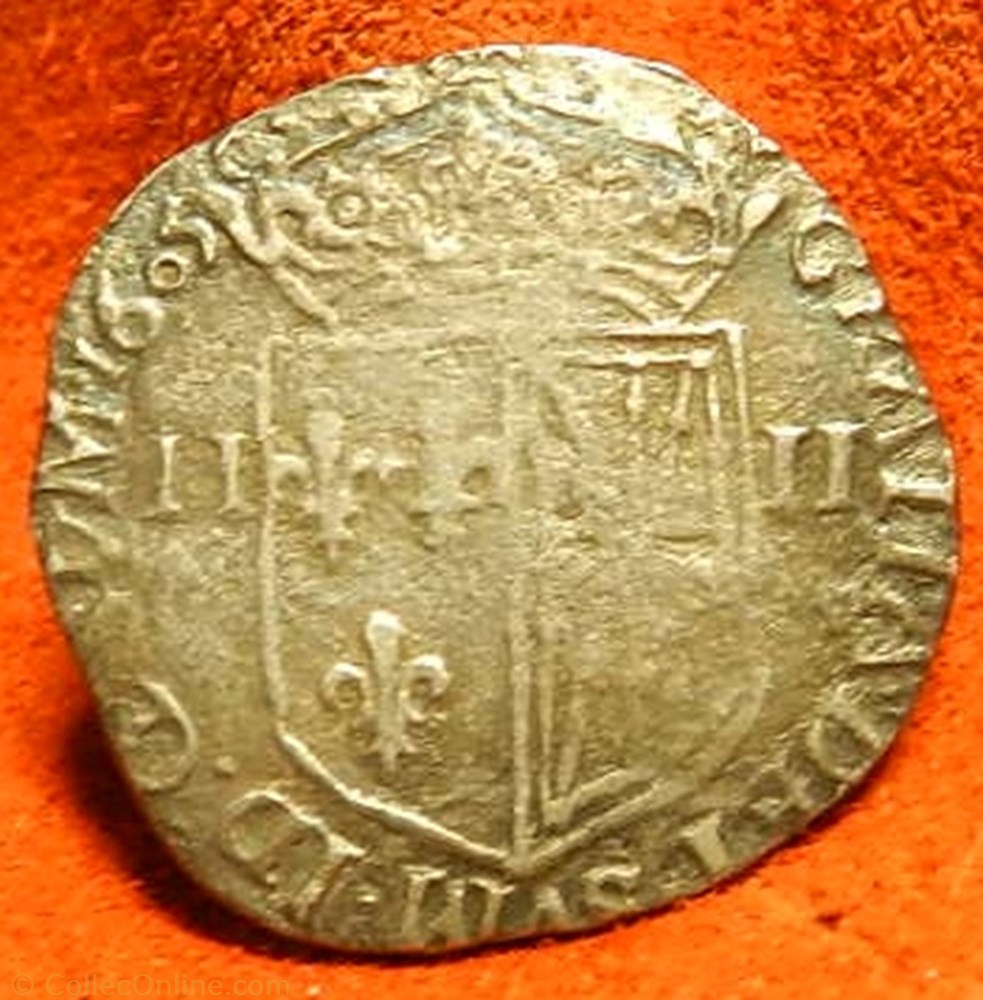 HENRI IV LE GRAND 1/4 d'écu de Béarn 1605 monnaie france royale henri iv le grand 1 4 ecu de bearn 1605