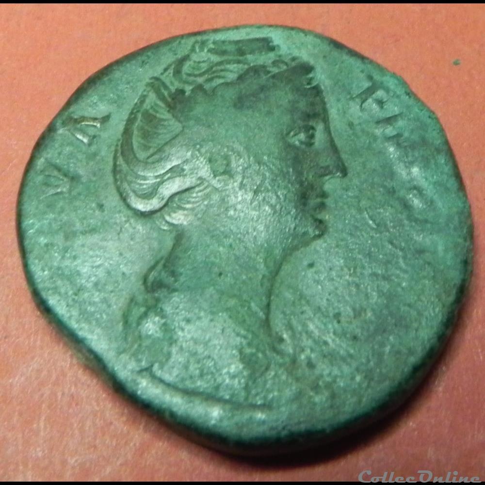 DIVA FAUSTINE mère AVGVSTA // SC 2 monnaie antique romaine diva faustine mere avgvsta sc