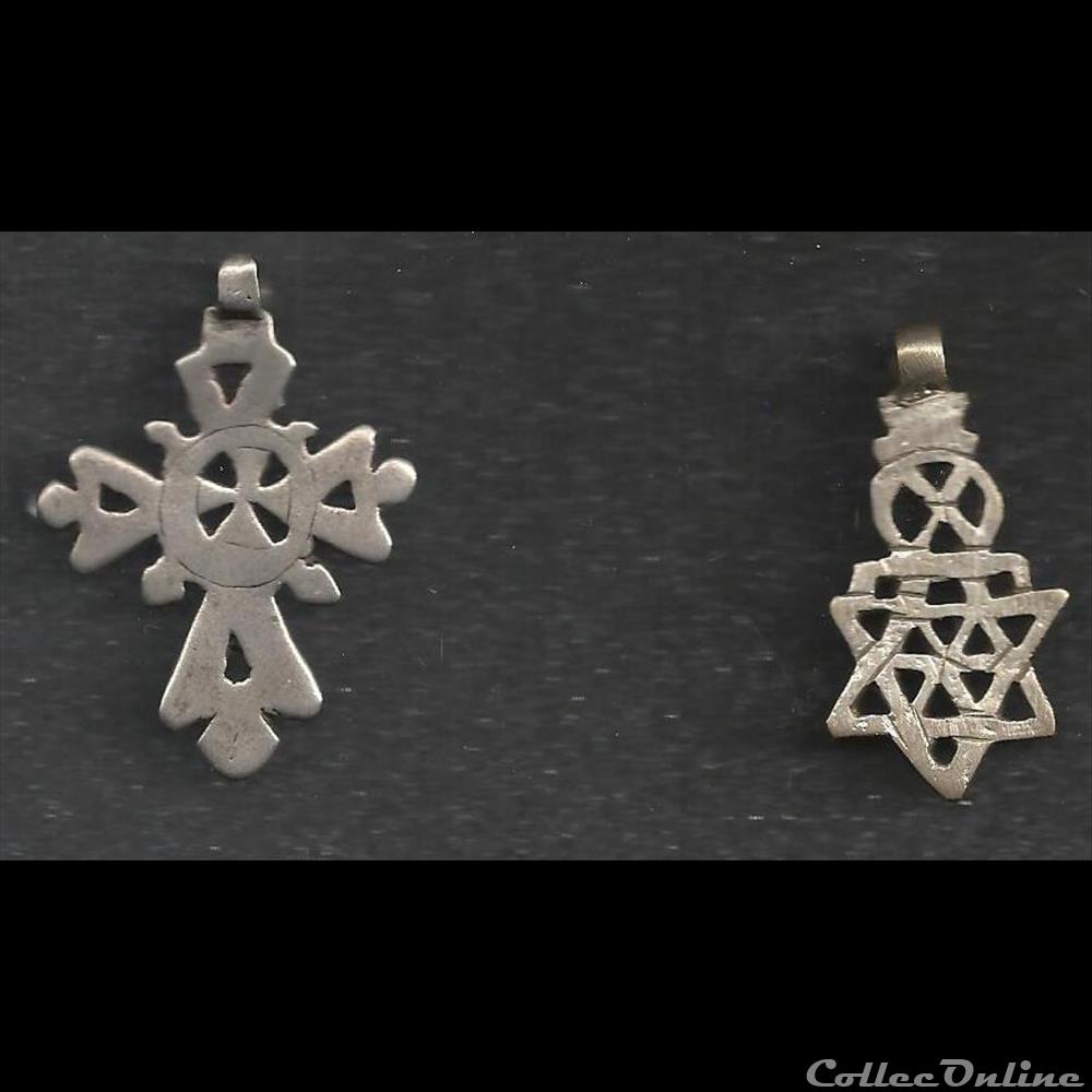 pré-monnaie croix copte éthyopienne 2 primitive romaine pre monnaie croix copte ethyopienne