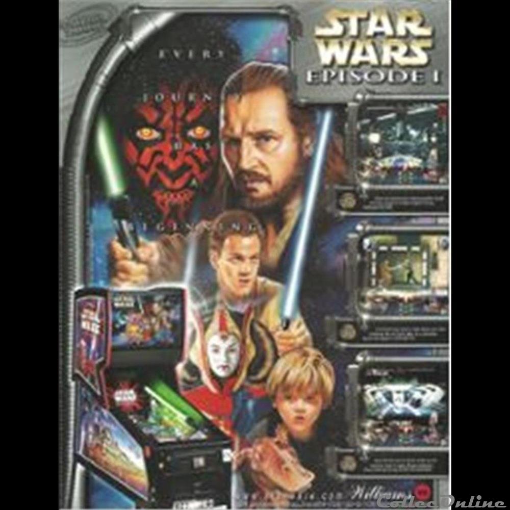 flyer flipper Williams Star Wars épisode 1 divers flyer flipper williams star wars episode 1