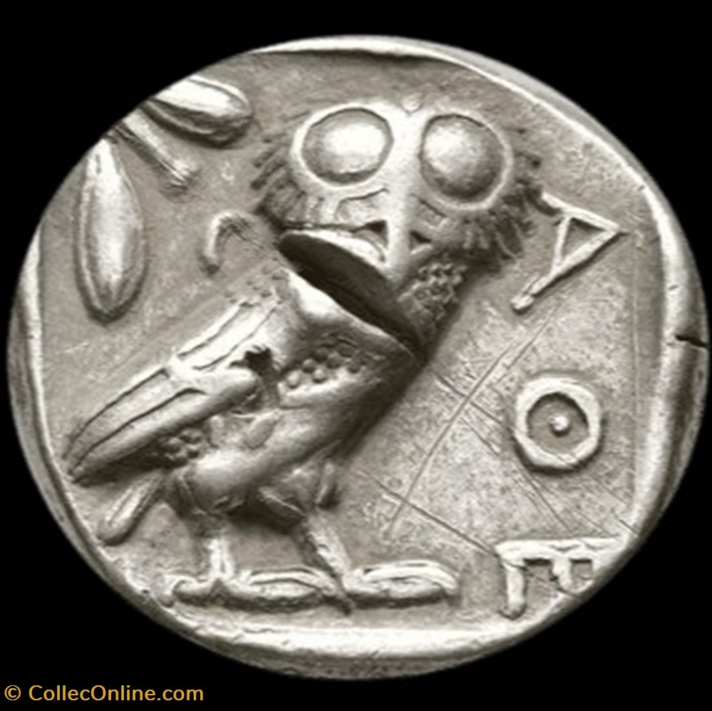 monnaies antiques grecques tetradrachm athens 454 404