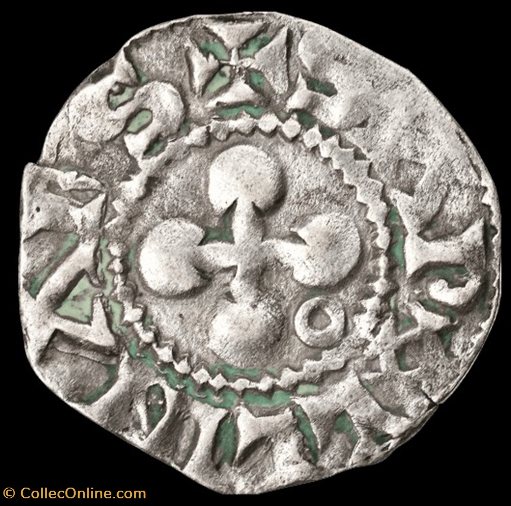 Denier - Evêché de Valence, 1090/1225 monnaies europe medievale france feodales denier eveche de valence 1090 1225