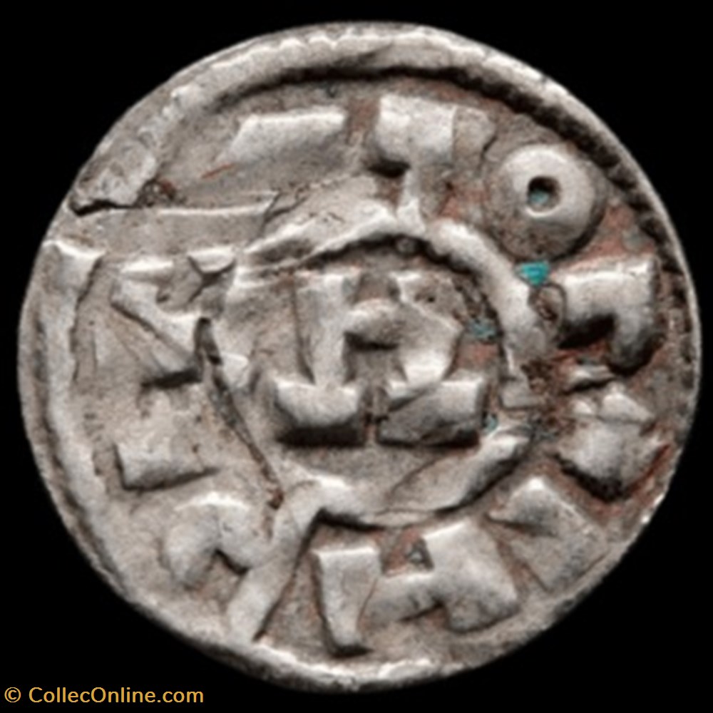 Denier - Henri II, Lucques, 1004/1024 monnaies europe medievale a saint empire romain germanique denier henri ii lucques 1004 1024