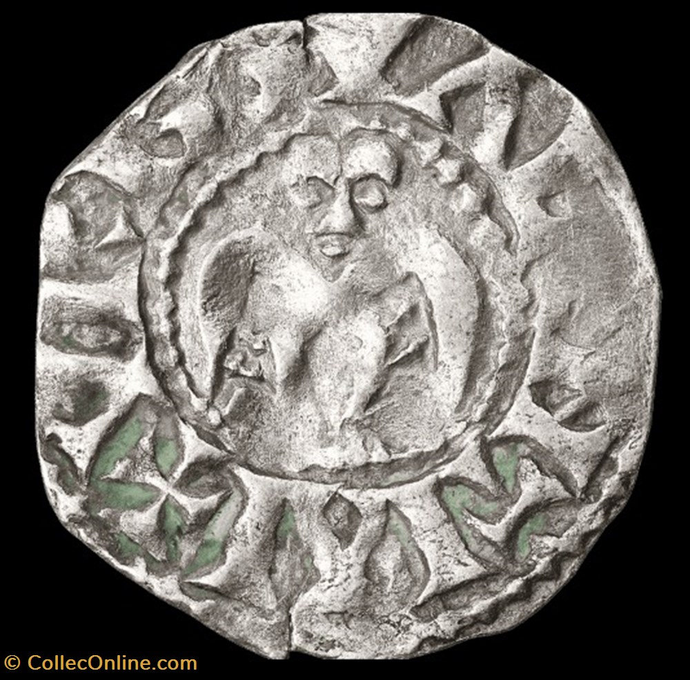 Denier - Evêché de Valence, 1090/1225 monnaies europe medievale france feodales denier eveche de valence 1090 1225