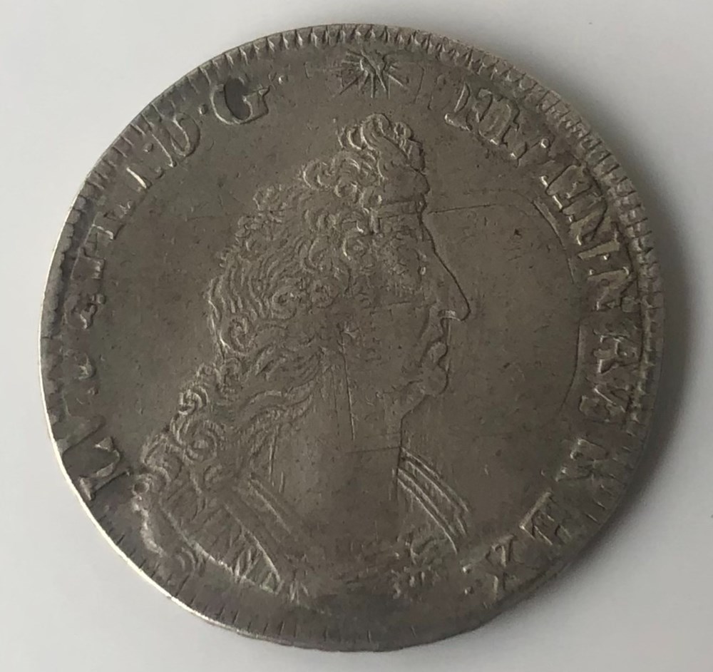 monnaies europe medievale france royales demi ecu de flandre aux palmes 1693 1699