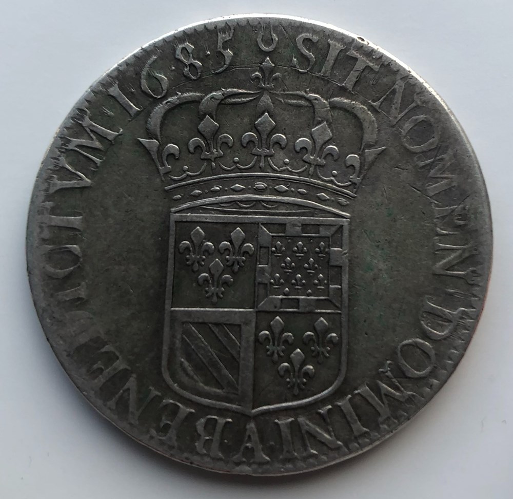 monnaies europe medievale france royales ecu de flandre 1685 1686