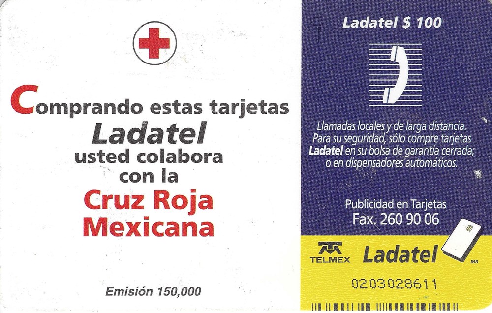 diverso tarjetas telefonicas tarjeta de telefonica todo mexico juntos con la cruz roja