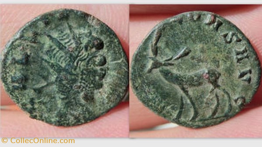 coin ancient b roman republicain imperial gallienus antoninianus ric 179 stag