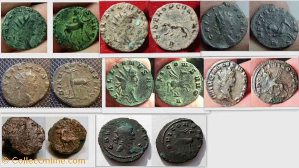 Gallienus' Zoo coin ancient b c to roman republicain imperial gallienus 39 zoo