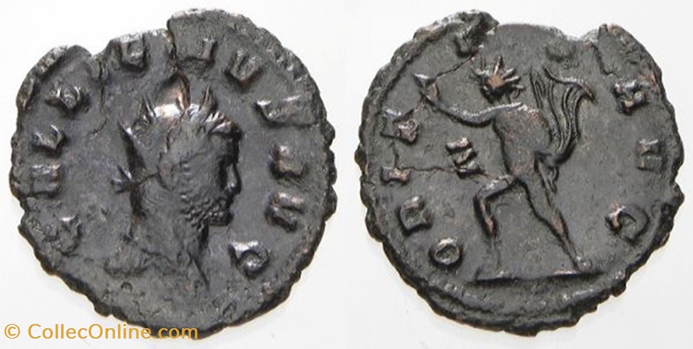GALLIENUS Antoninianus, RIC 249, Sol coin ancient b roman republicain imperial gallienus antoninianus ric 249 sol