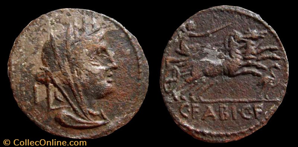 coin ancient to republicain imperial c fabius cf hadrianus roman republic gens fabia fourree denarius