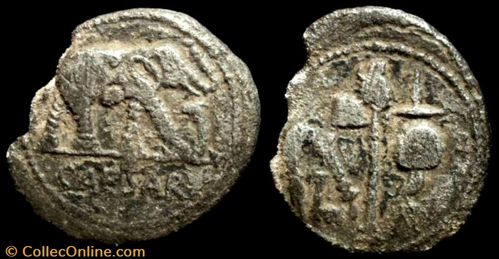 coin ancient b to roman republicain imperial julius caesar ar denarius