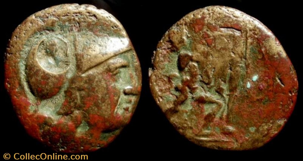 coin ancient b to greek antigonos gonatas king of macedonia ae 19